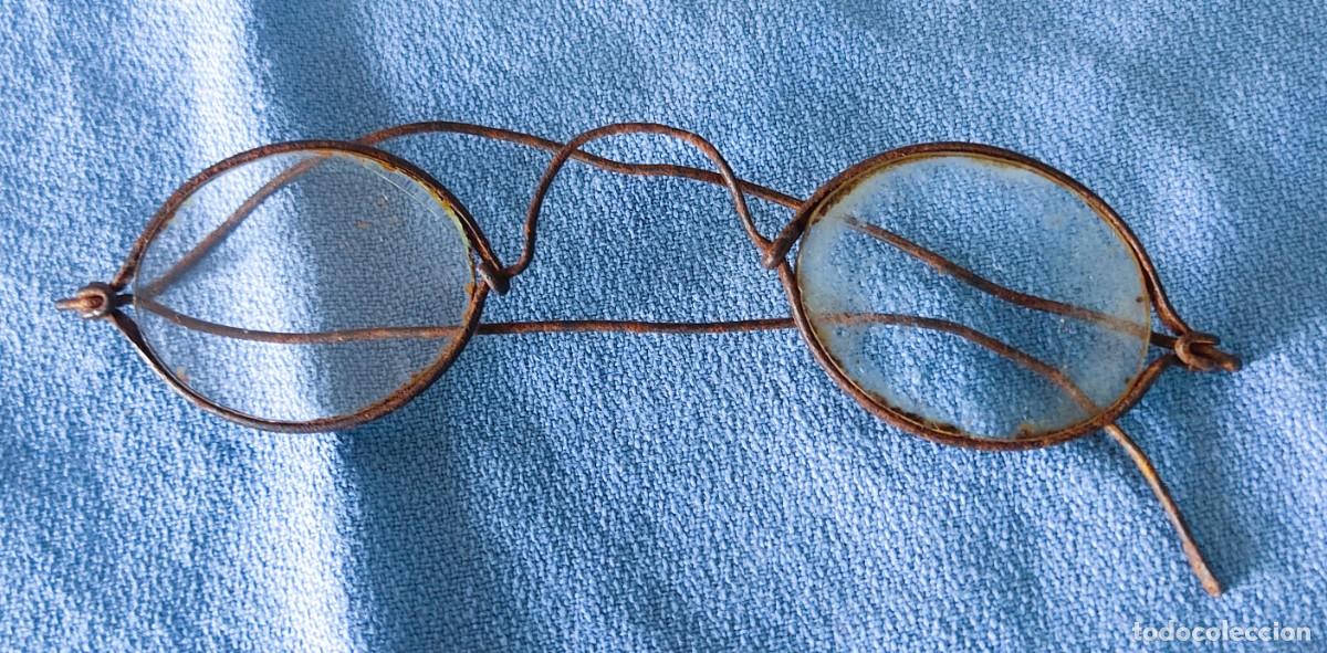 Antig&uuml;edades: ANTIGUAS GAFAS ARTESANALES DE LECTURA GRADUADAS TIPO QUEVEDO SIGLO XIX-XX