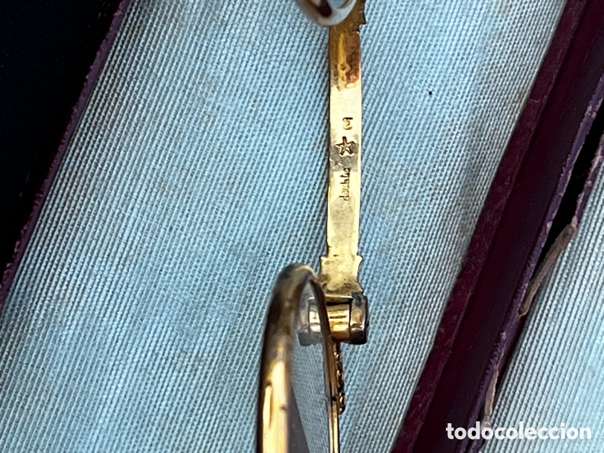 Antig&uuml;edades: Antiguas gafas impertinentes de plata y esmalte. - Foto 6