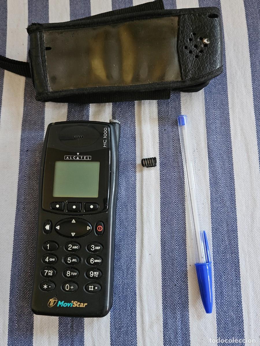 Tel&eacute;fonos: Antiguo Tel&eacute;fono M&oacute;vil Cl&aacute;sico Alcatel HC 1000- Logotipo De Moviestar De 1997.