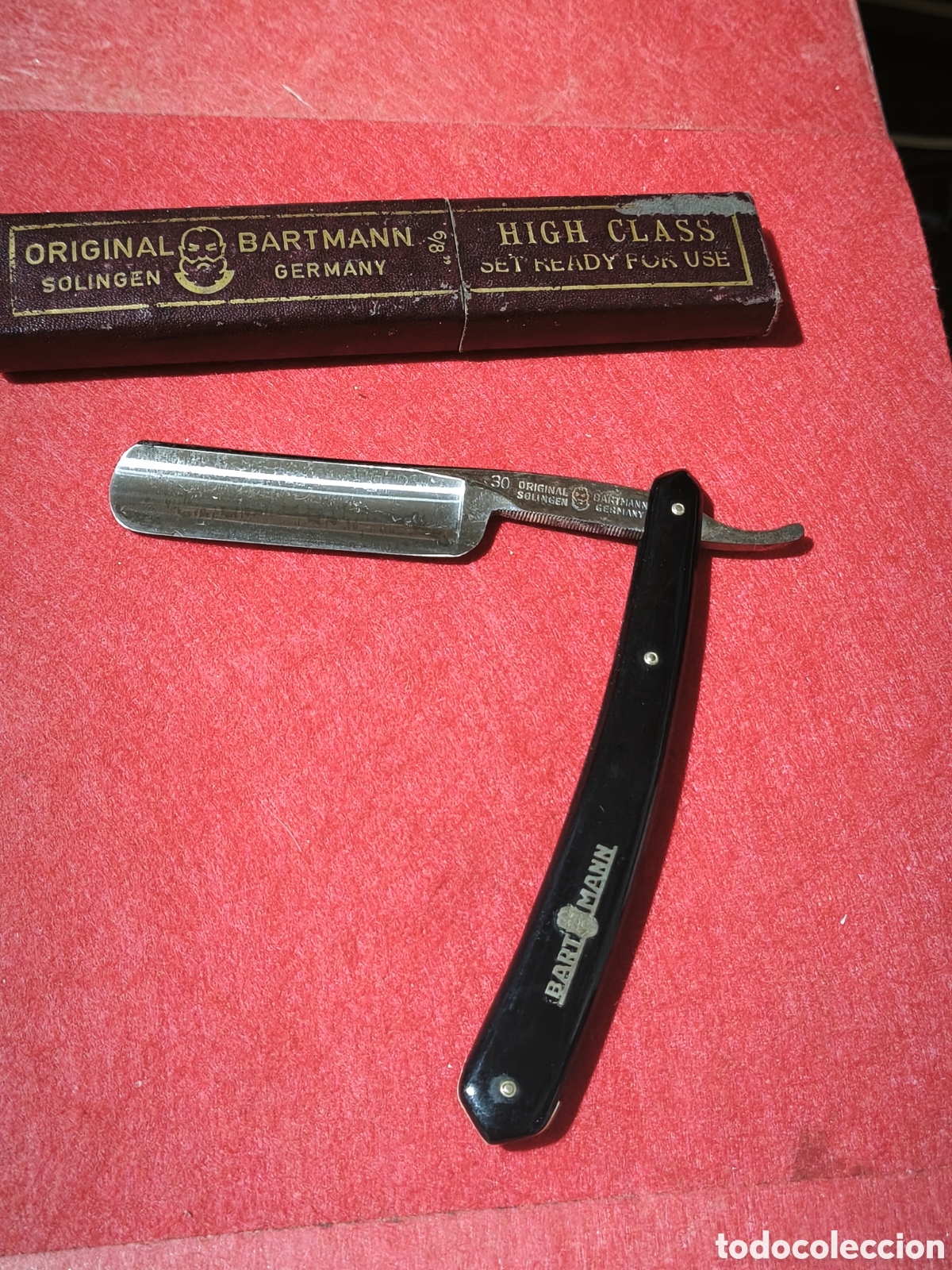 Antig&uuml;edades: Antiguo navaja original BARTMANN HIGH CLASS SOLINGEN GERMANY 6/8