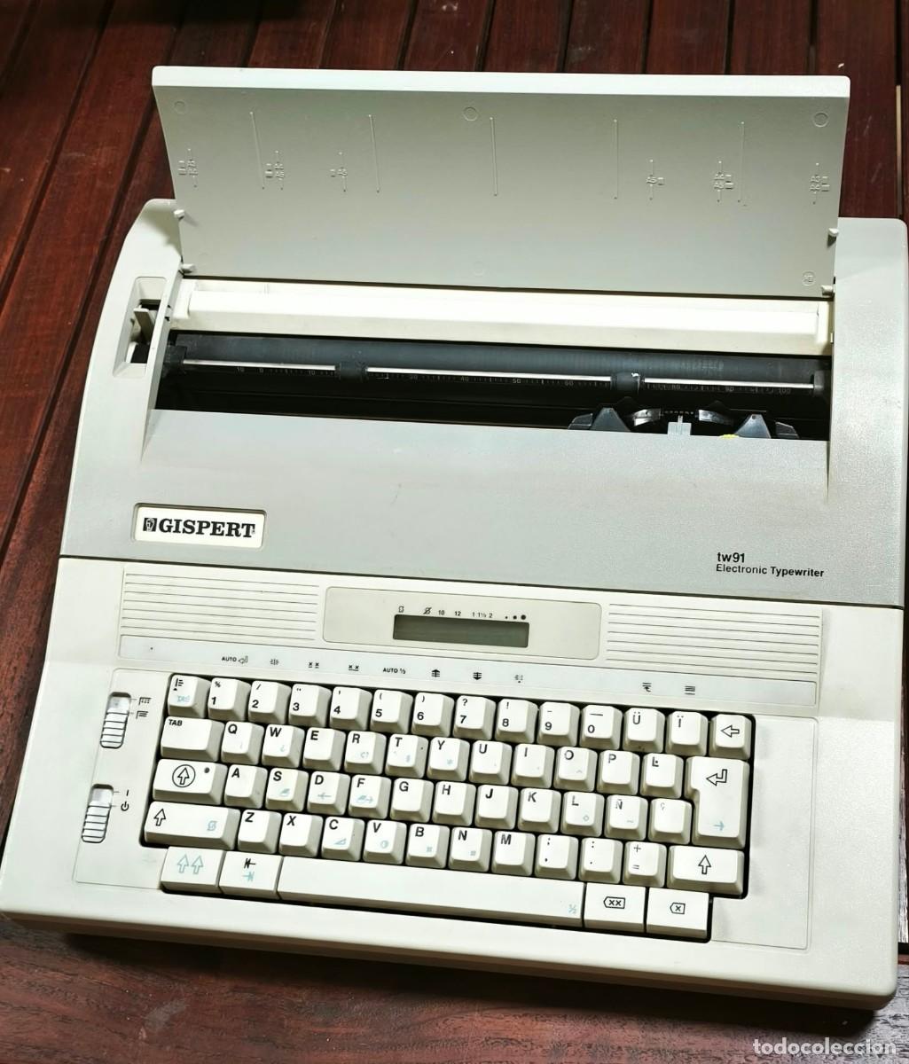 Antig&uuml;edades: M&aacute;quina de escribir electr&oacute;nica GISPERT TW91 Electronic Typewriter &ndash; Vintage &ndash; Espa&ntilde;a