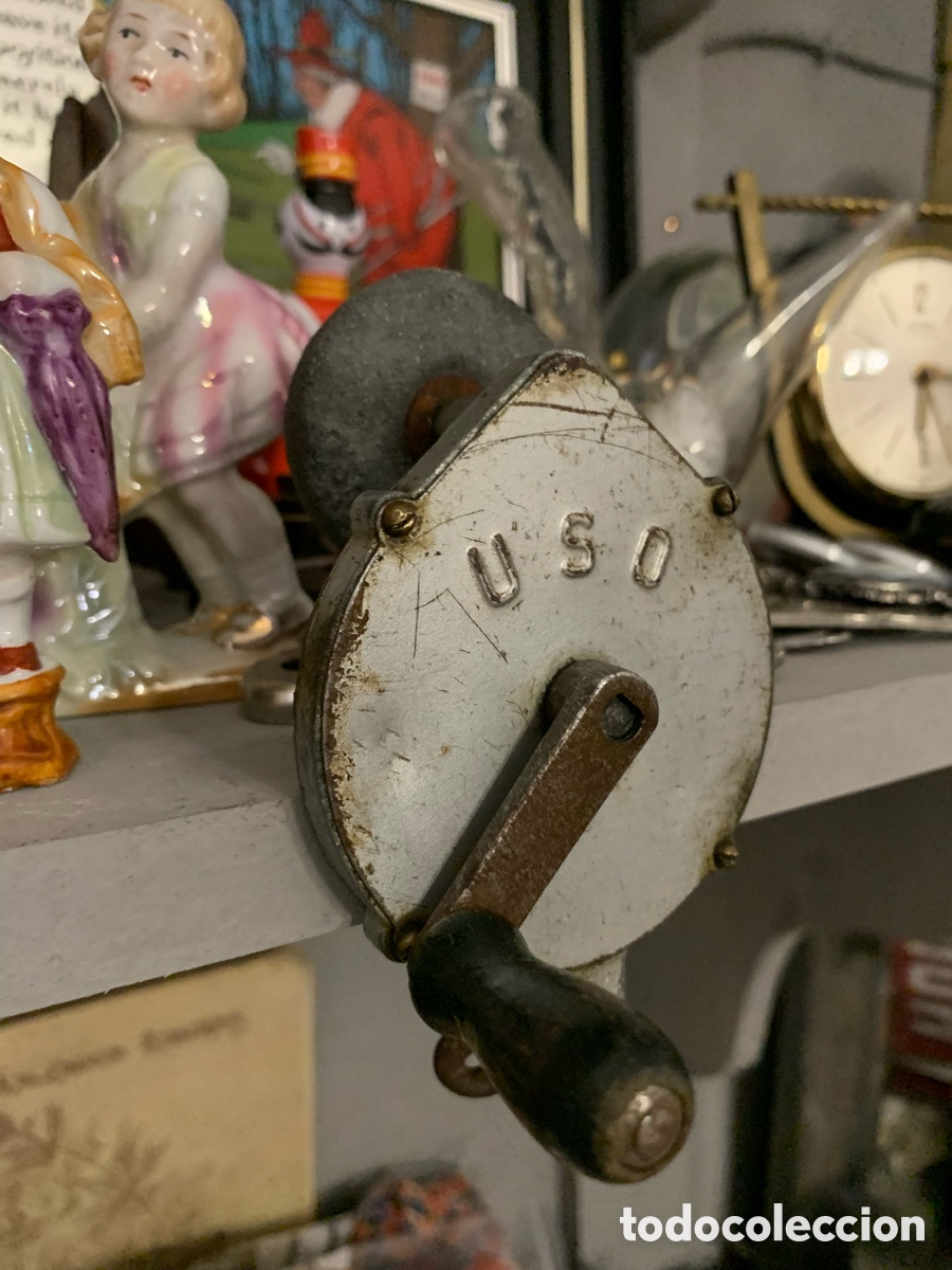 Antig&uuml;edades: Mini amoladora manual USO - Foto 2