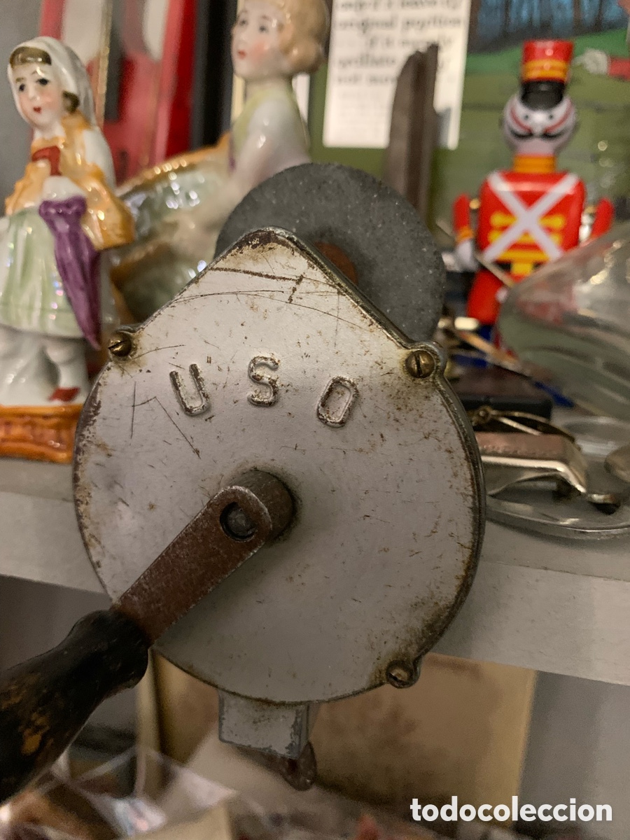 Antig&uuml;edades: Mini amoladora manual USO - Foto 4