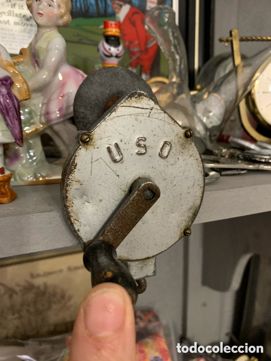 Antig&uuml;edades: Mini amoladora manual USO - Foto 5