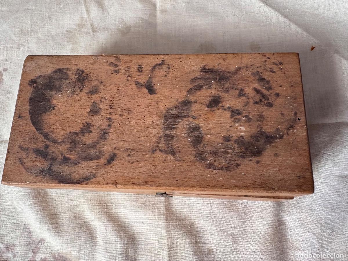 Antig&uuml;edades: Caja de pesos pesas balanza de laboratorio - Foto 2