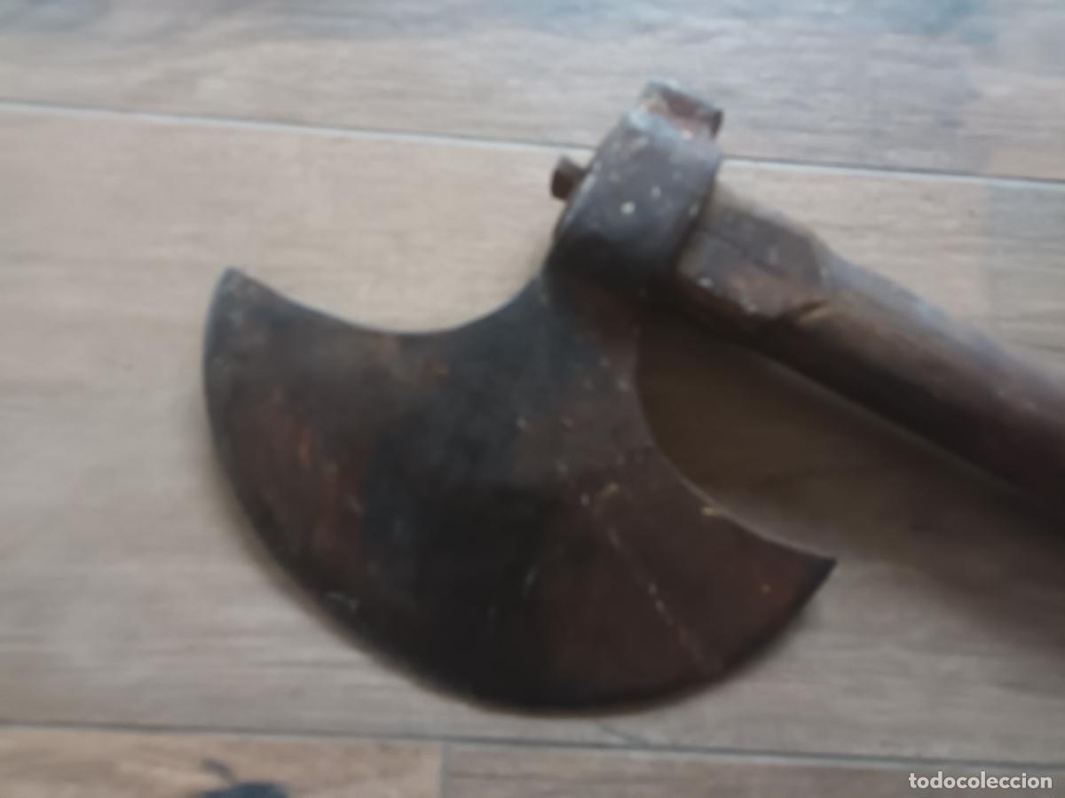 Antig&uuml;edades: HACHA HIERRO FORJA. TIPO MEDIEVAL - Foto 4