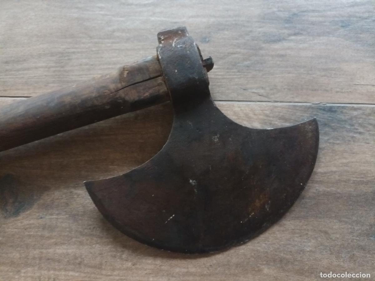 Antig&uuml;edades: HACHA HIERRO FORJA. TIPO MEDIEVAL - Foto 7