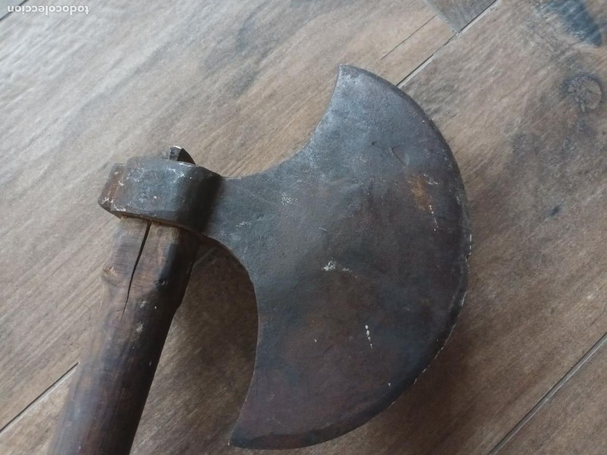Antig&uuml;edades: HACHA HIERRO FORJA. TIPO MEDIEVAL - Foto 9