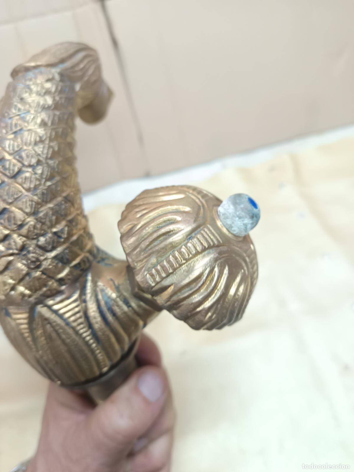 Antig&uuml;edades: ANTIGUO GRIFO DE BRONCE CON FORMA DE AGUILA, AVE. - Foto 5