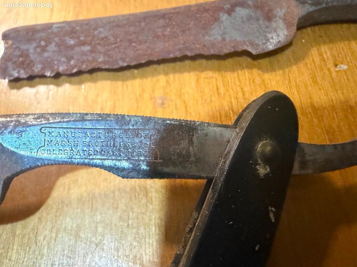 Antig&uuml;edades: Funda y navajas de afeitar - Foto 2