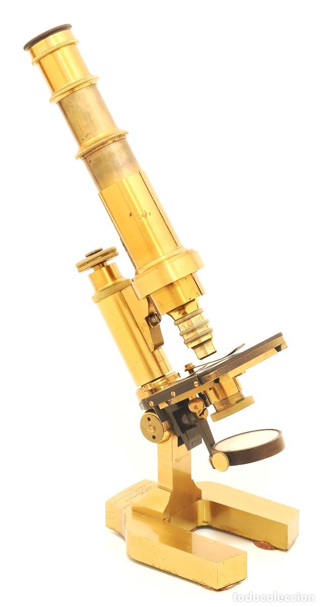 Antig&uuml;edades: Microscopio antiguo Verick continental (c.1870)