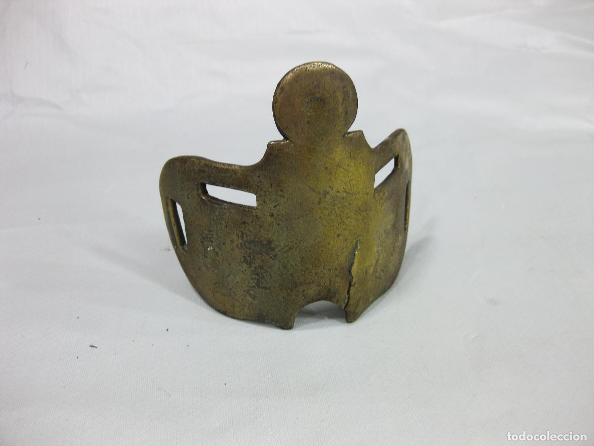 Antig&uuml;edades: ANTIGUA MUSEROLA DE BRONCE PARA CABALLO. SIGLO XIX O PRINCIPIOS DEL XX