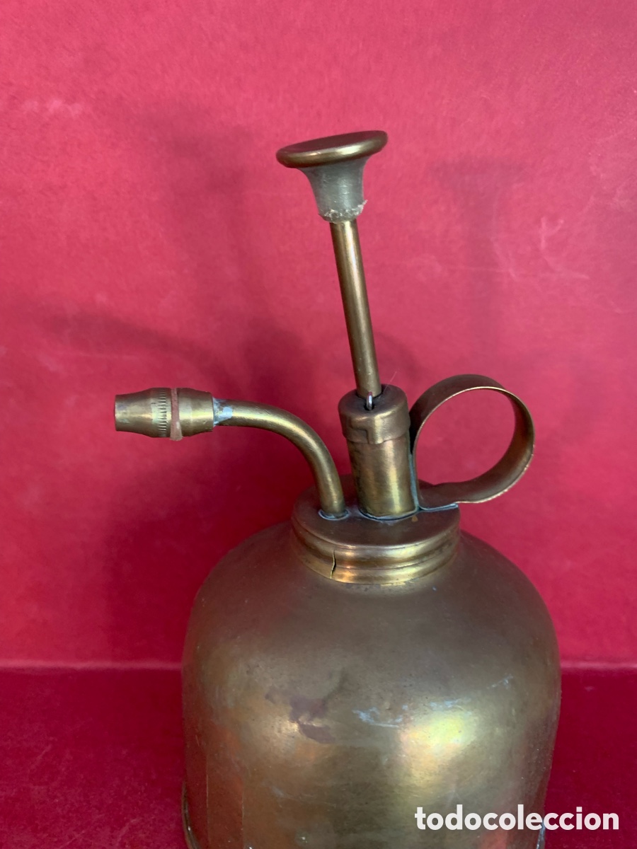 Antig&uuml;edades: ACEITERA INDUSTRIAL DE LATON VINTAGE - Foto 19