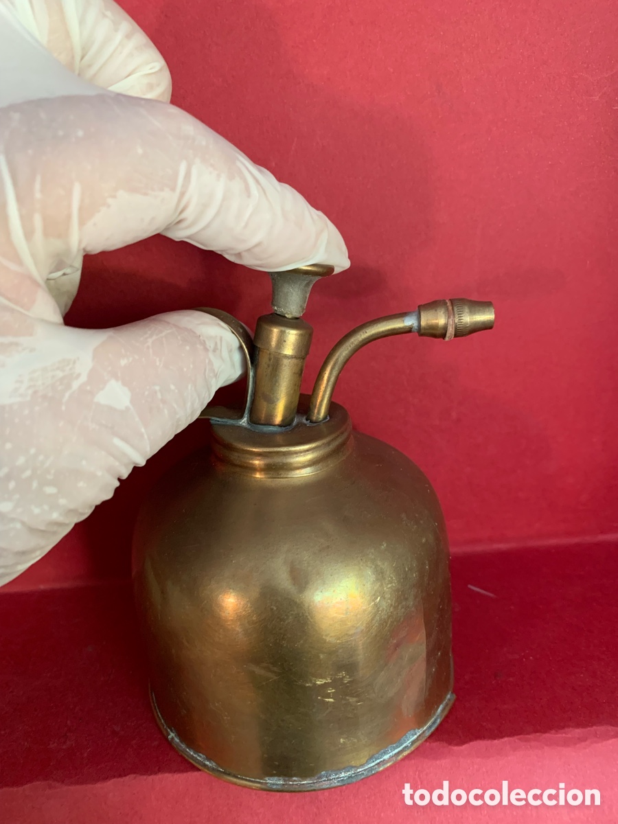 Antig&uuml;edades: ACEITERA INDUSTRIAL DE LATON VINTAGE - Foto 20
