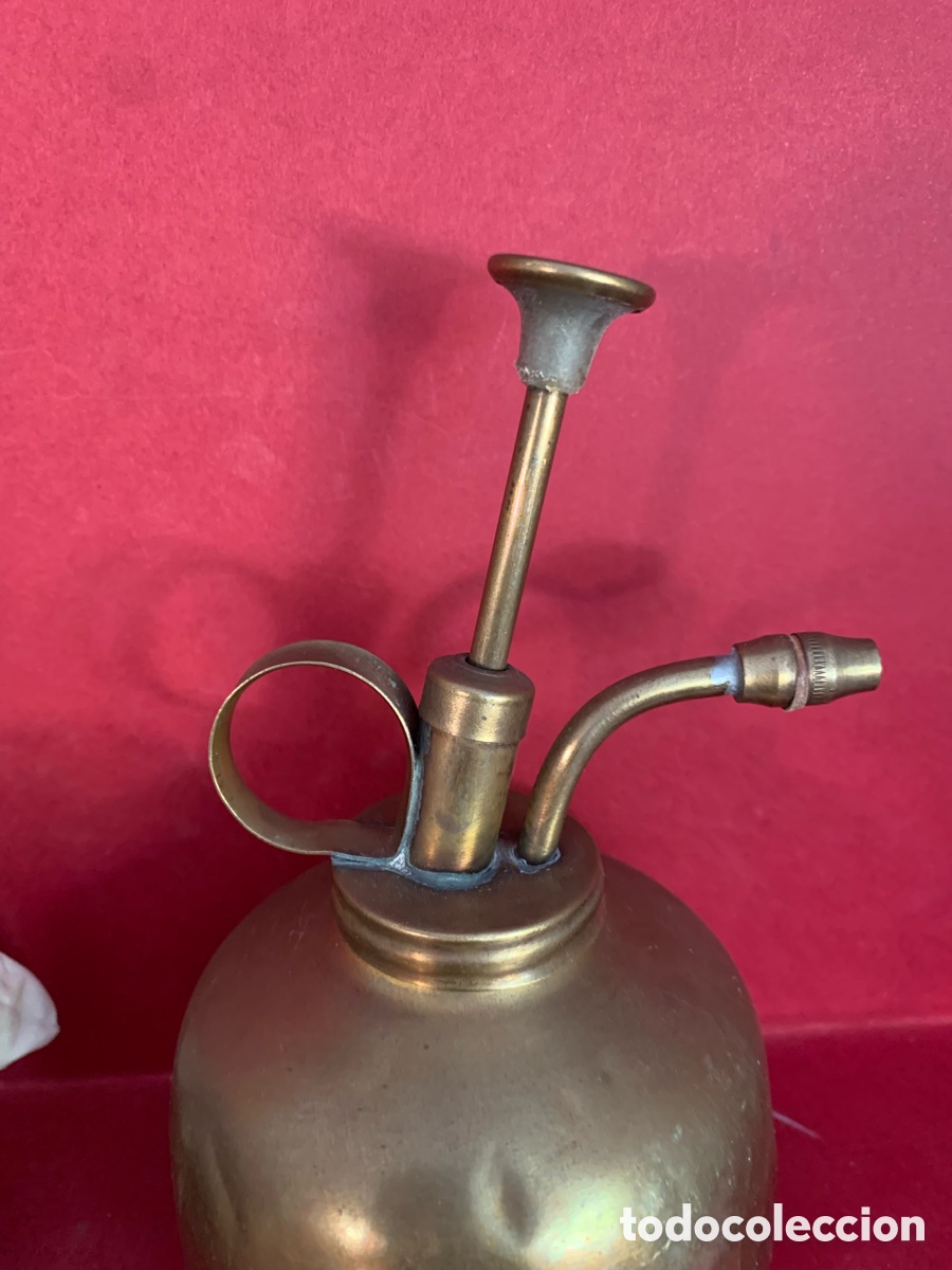 Antig&uuml;edades: ACEITERA INDUSTRIAL DE LATON VINTAGE - Foto 21