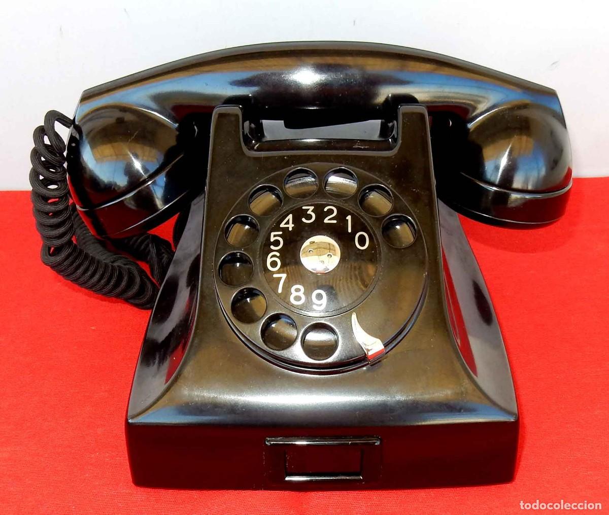 Tel&eacute;fonos: Tel&eacute;fono antiguo L M ERICSSON - de baquelita - Foto 2