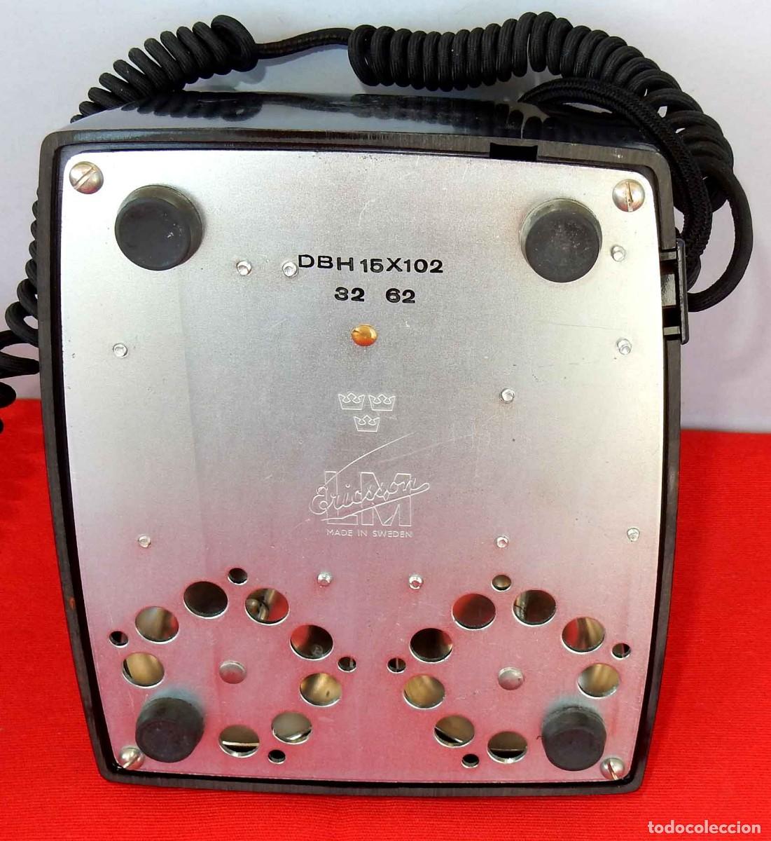 Tel&eacute;fonos: Tel&eacute;fono antiguo L M ERICSSON - de baquelita - Foto 8
