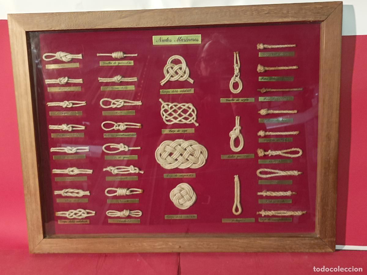 Antig&uuml;edades: CUADRO DE NUDOS MARINEROS COLECCION DE CABUYERIA Y NUDOS