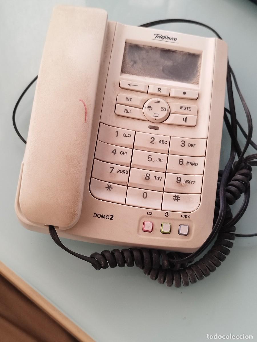 Tel&eacute;fonos: Tel&eacute;fono fijo de sobremesa Domo 2 de Telef&oacute;nica. Sin probar.