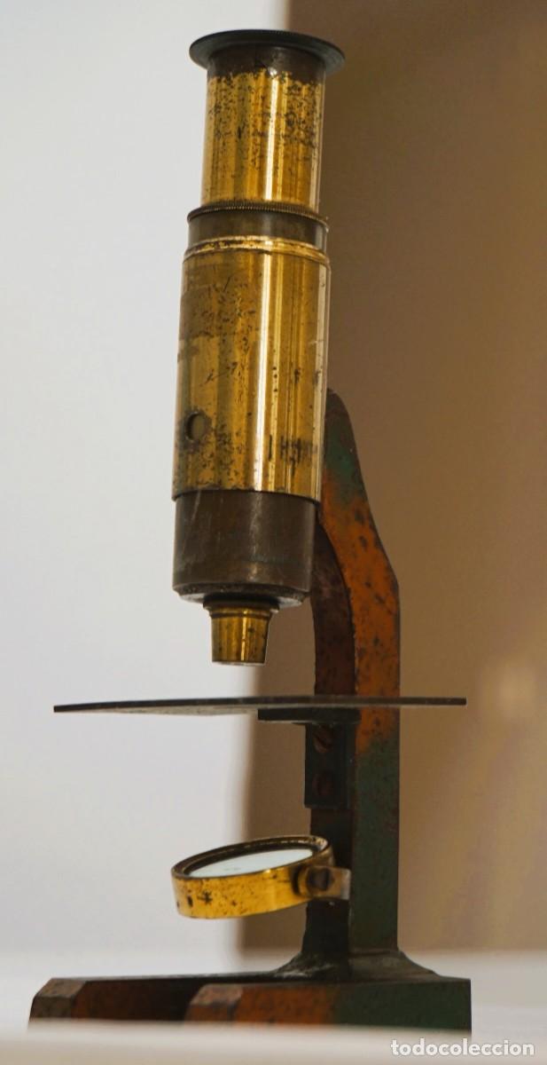Antig&uuml;edades: ANTIGUO MICROSCOPIO FRANC&Eacute;S c.1900 MICROSCOPE. MIKROSKOP - Foto 3