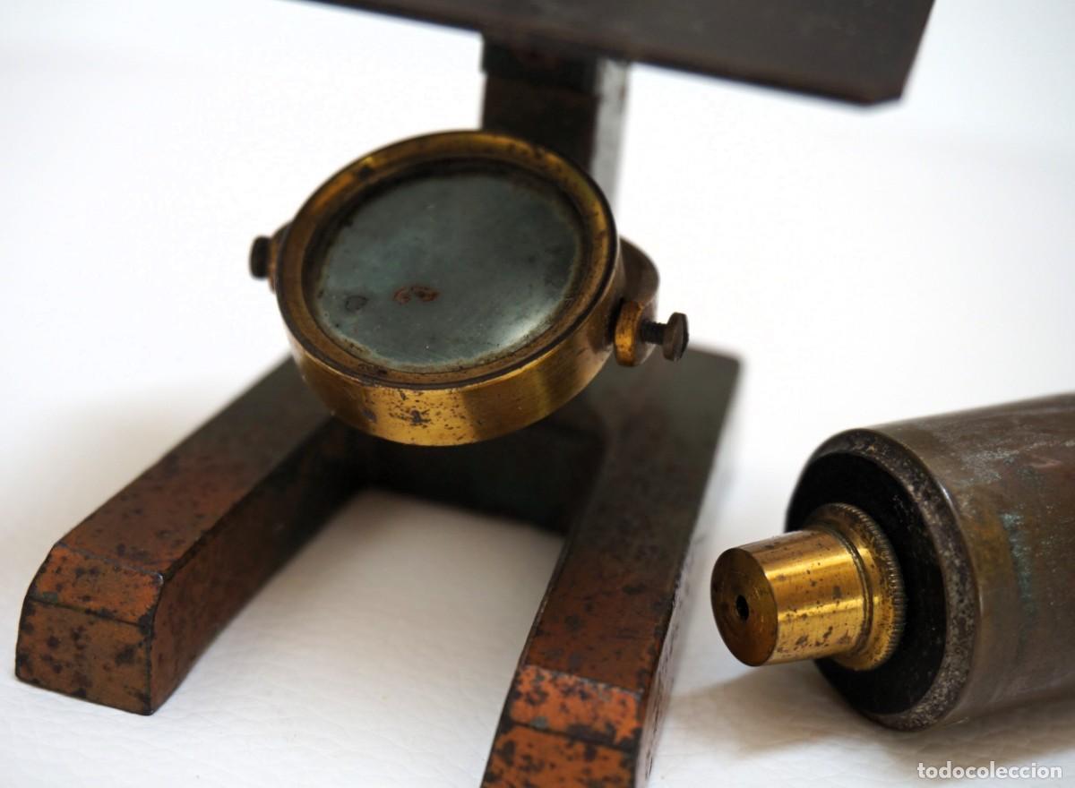 Antig&uuml;edades: ANTIGUO MICROSCOPIO FRANC&Eacute;S c.1900 MICROSCOPE. MIKROSKOP - Foto 8
