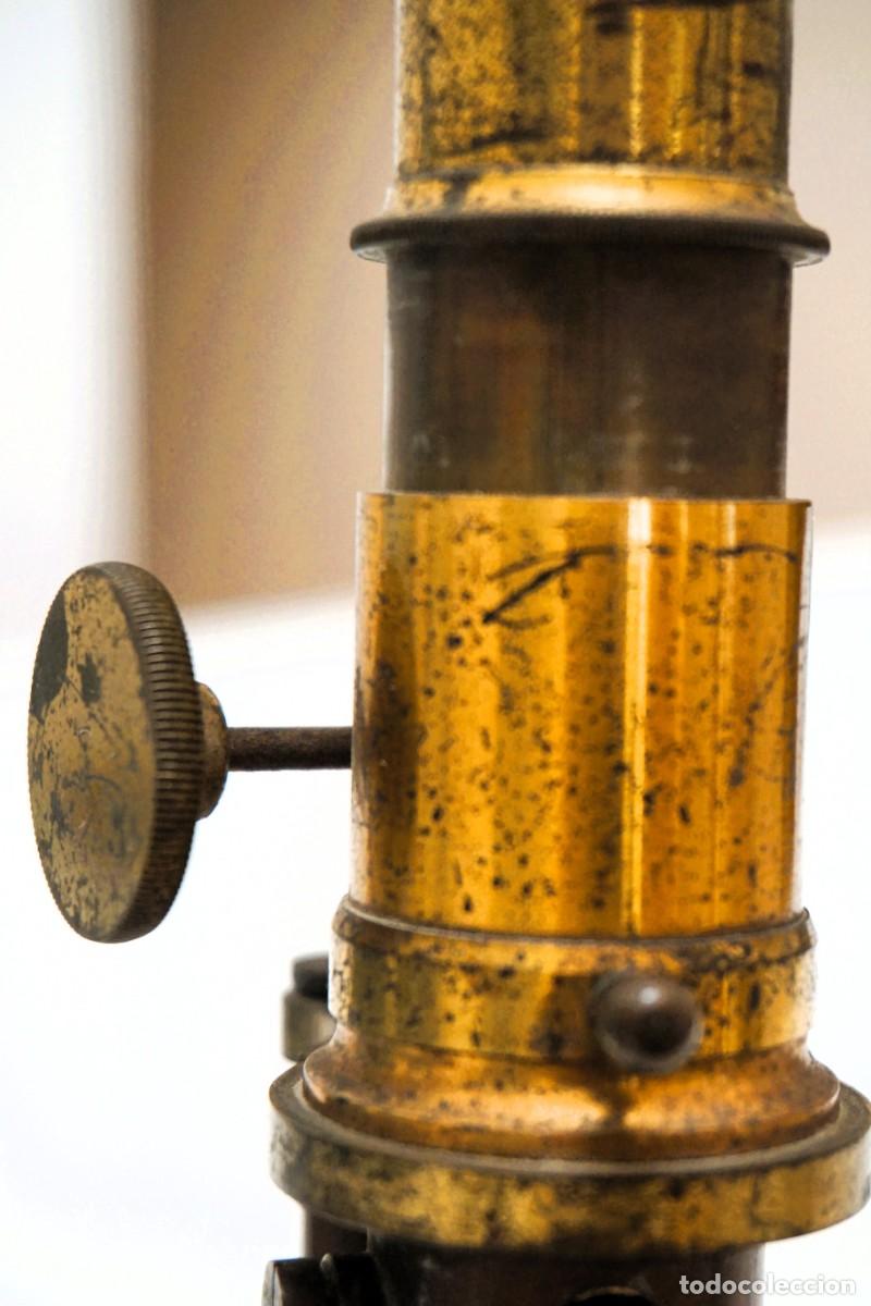 Antig&uuml;edades: ANTIGUO MICROSCOPIO FRANC&Eacute;S c.1900 MICROSCOPE. MIKROSKOP - Foto 3