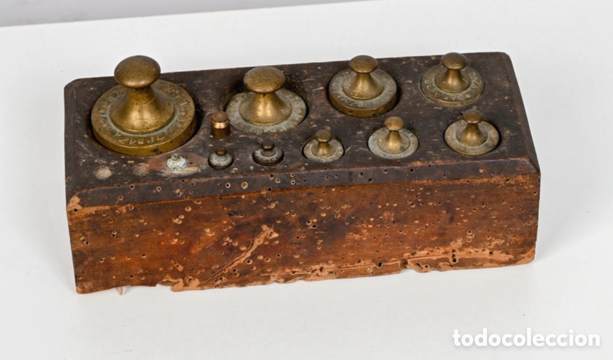 Antig&uuml;edades: Antiguo juego de pesas o ponderales