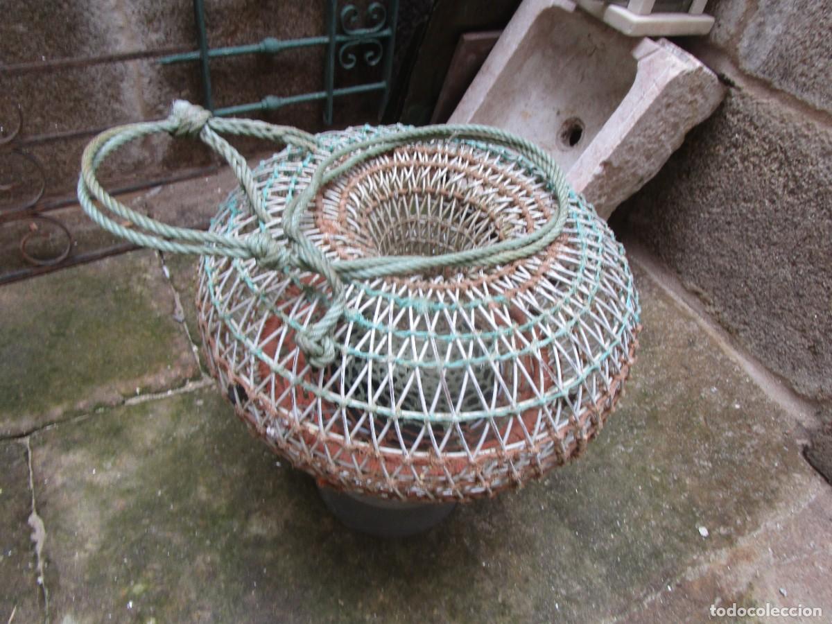 Antiques: ARTES PESCA PORTUGAL - MARISCO, ANTIGUA NASA / COVO 48CM X 26CM ALTO, 5KG + INFO