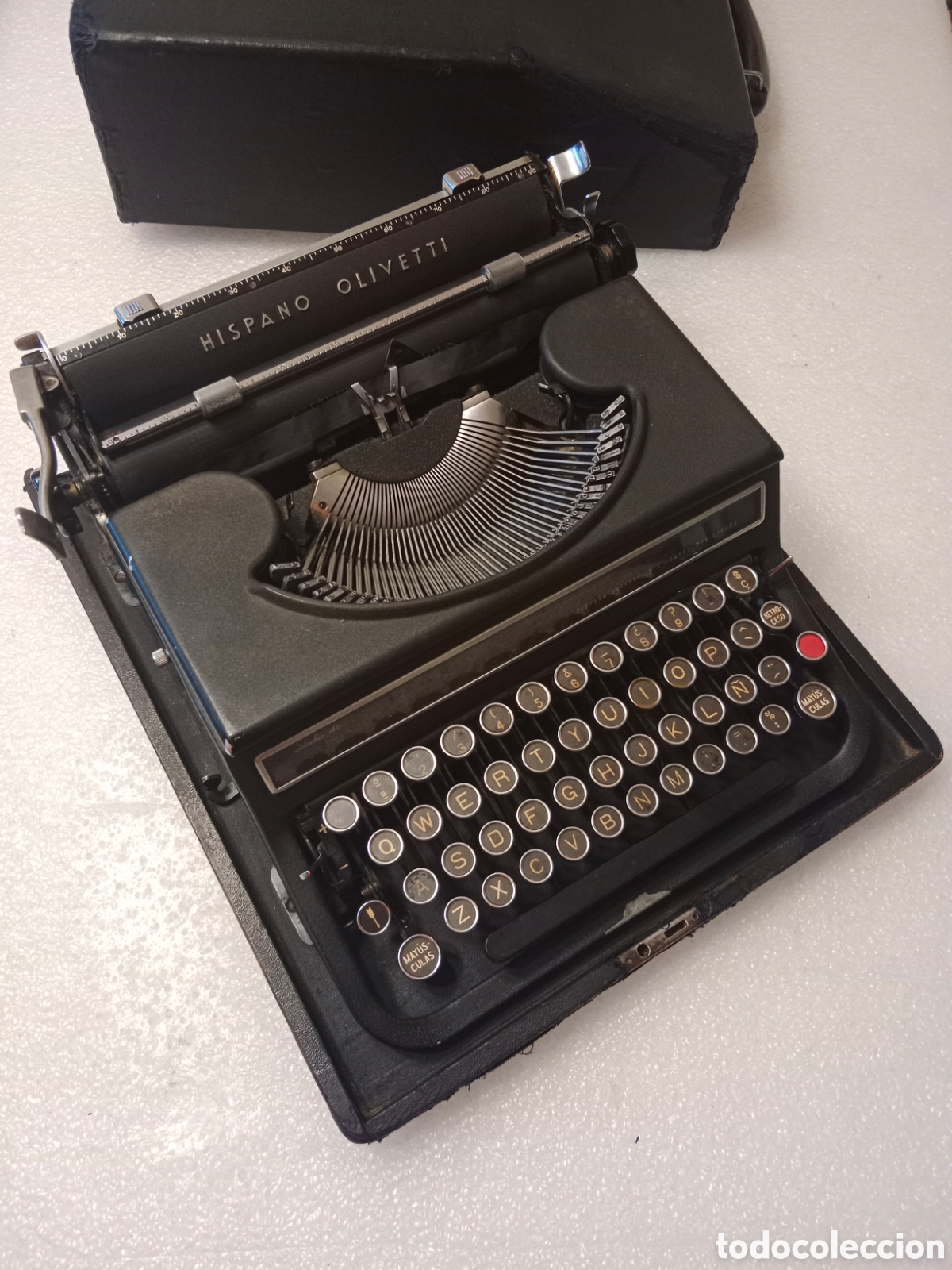 Antig&uuml;edades: M&aacute;quina escribir hispano olivetti studio 46 oliveti - Foto 2