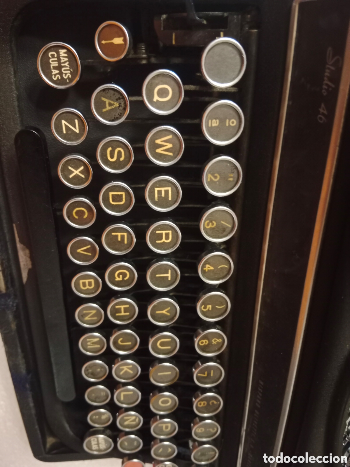 Antig&uuml;edades: M&aacute;quina escribir hispano olivetti studio 46 oliveti - Foto 5