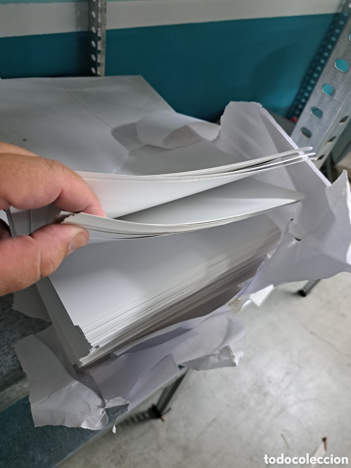 Antig&uuml;edades: Jml Lote paquete papel-carton brillo A-4 imprenta sin usar.