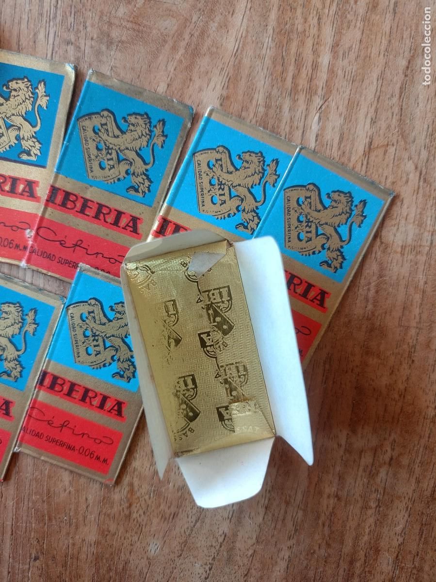 Antig&uuml;edades: LOTE: 7 HOJAS DE AFEITAR IBERIA. - Foto 3