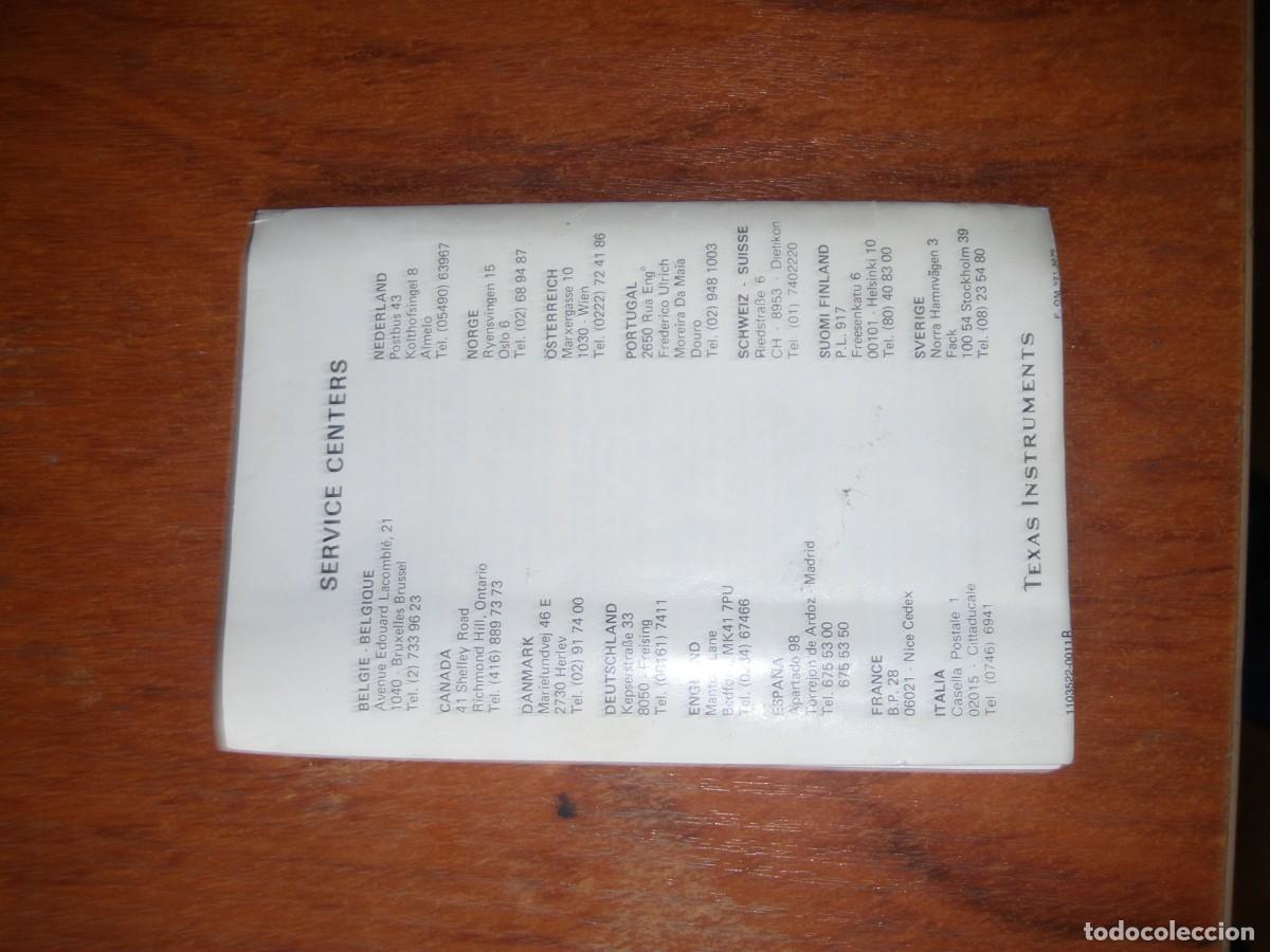 Antig&uuml;edades: INSTRUCCIONES MANUAL TEXAS INSTRUMETS PROGRAMABLE 57 - Foto 3