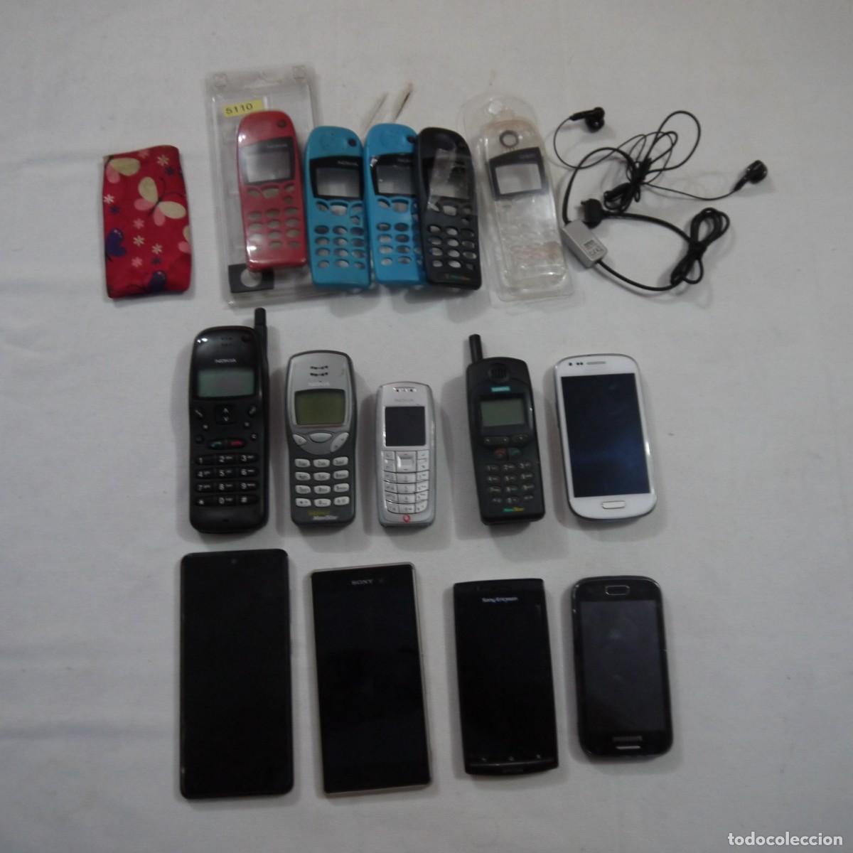 Tel&eacute;fonos: LOTE DE 9 M&Oacute;VILES ANTIGUOS Y ACCESORIOS