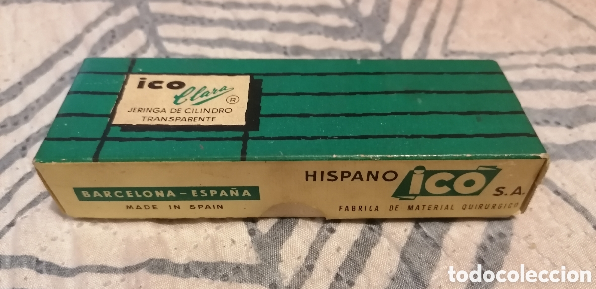 Antig&uuml;edades: Jeringa de cilindro ICO Clara 5cc