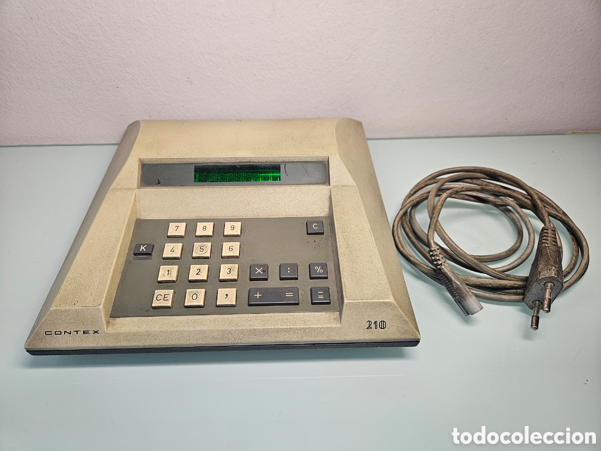 Antig&uuml;edades: Antigua Calculadora de Sobremesa Contex 210 (A&ntilde;os 70) - Vintage Inform&aacute;tica / Oficina