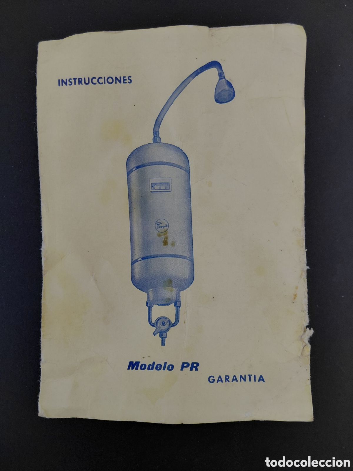 Antig&uuml;edades: TROPIK MODELO PR - LIBRO DE INSTRUCCIONES Y GARANTIA A&Ntilde;O 1962