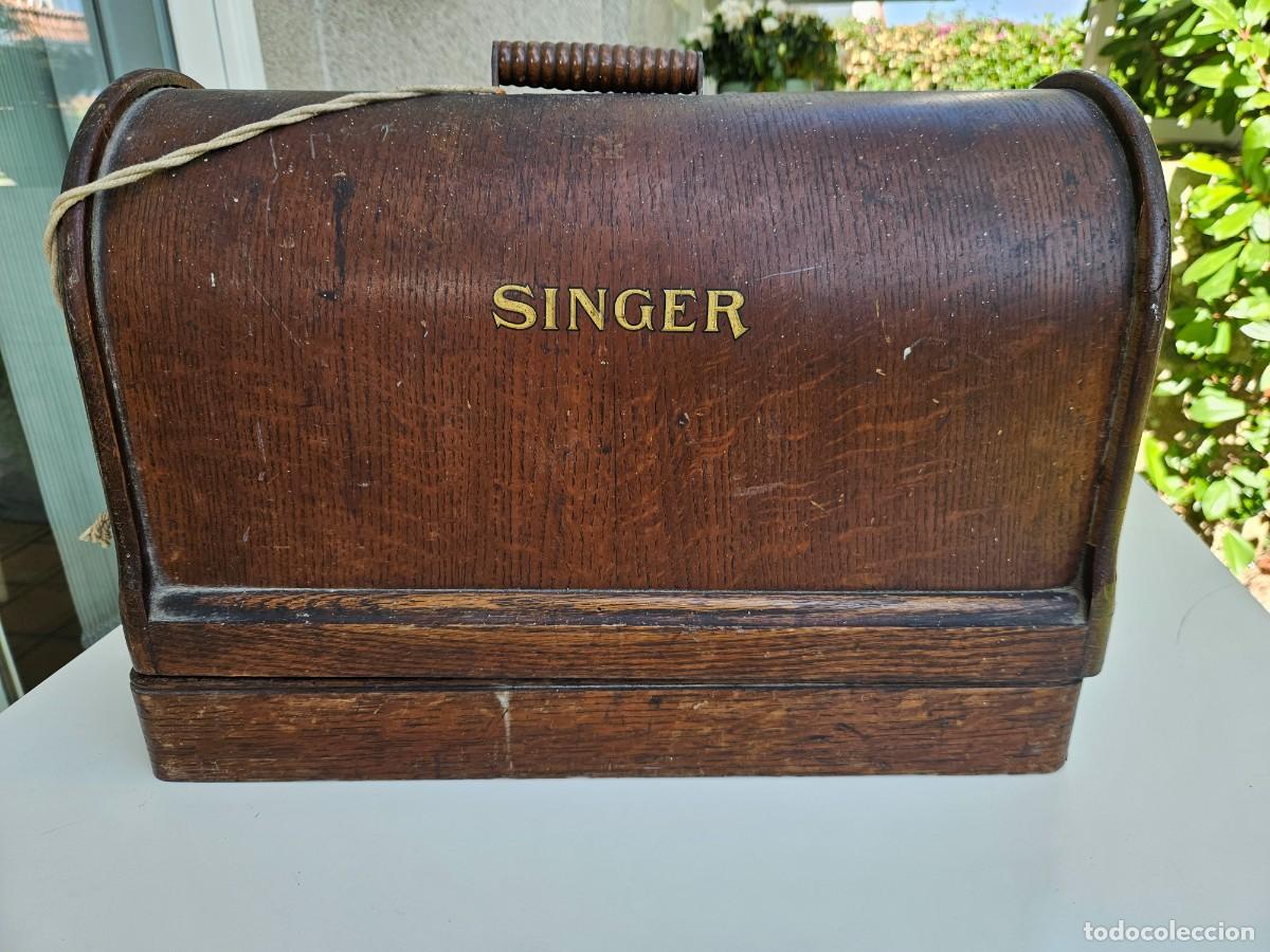 Antig&uuml;edades: M&aacute;quina de coser antigua Singer 128K (1914)-Funciona