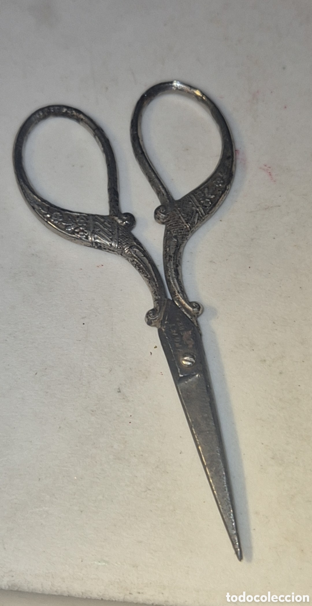 Antig&uuml;edades: Tijeras de bordado/costura antiguas Foyet Fr&egrave;res (Francia, c. 1900) - 9,5 cm