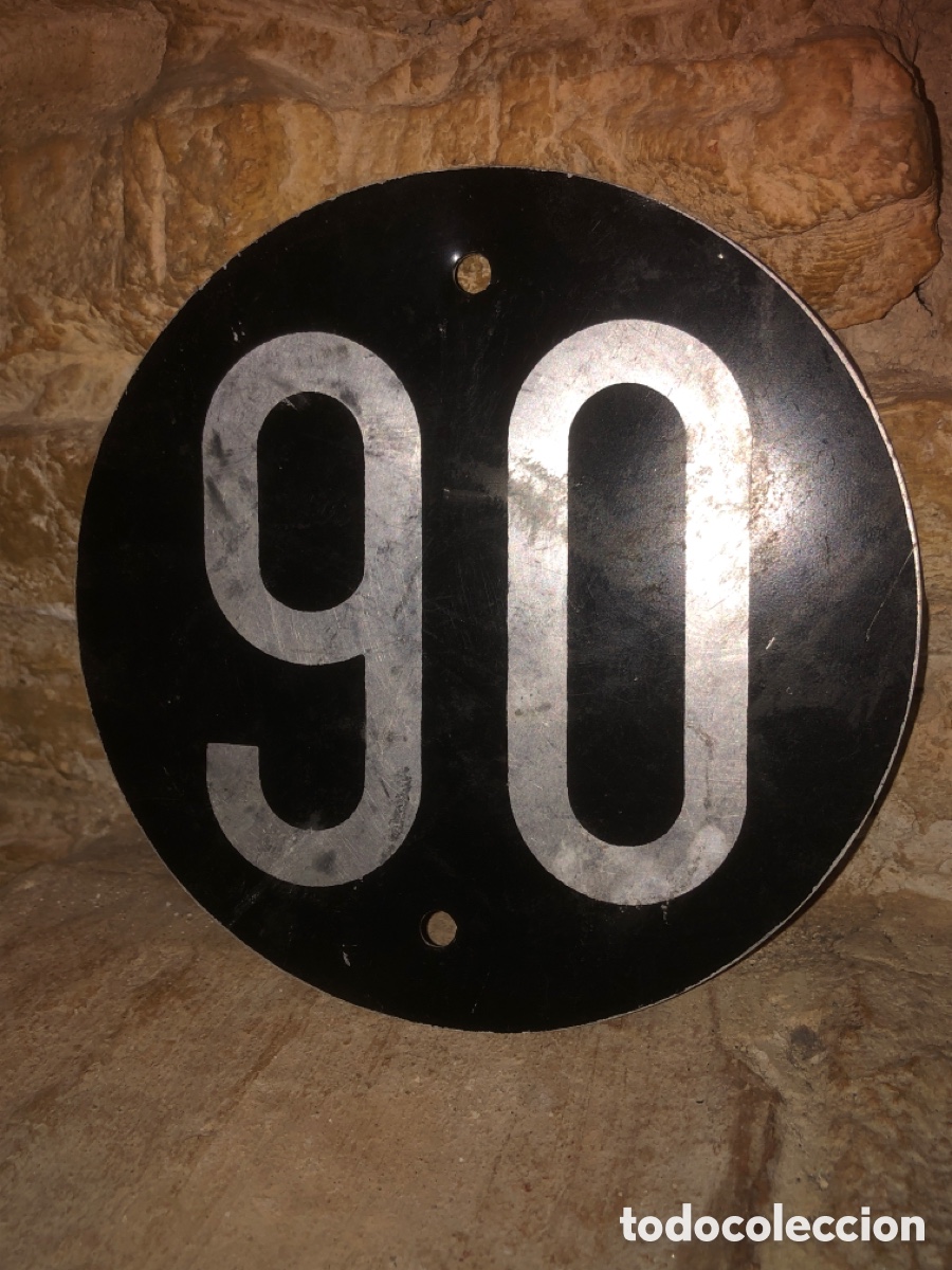 Antig&uuml;edades: Placa chapa matr&iacute;cula - Foto 2