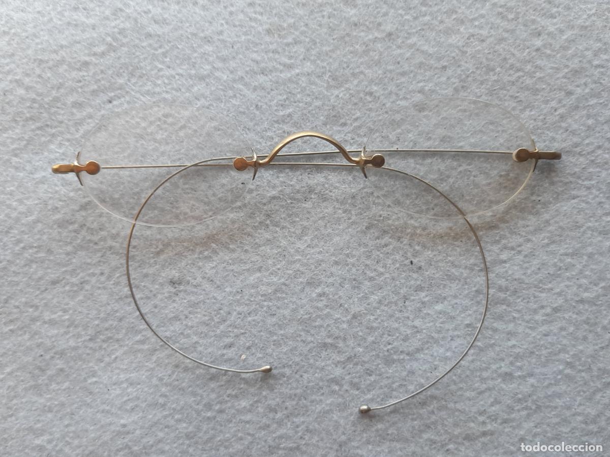 Antig&uuml;edades: Gafas Muy Antiguas. Patillas de metal.