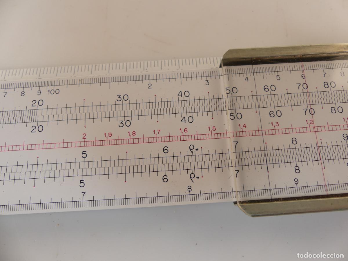 Antig&uuml;edades: REGLA DE CALCULO MARCA RAPHOPLEX CON FUNDA - Foto 4