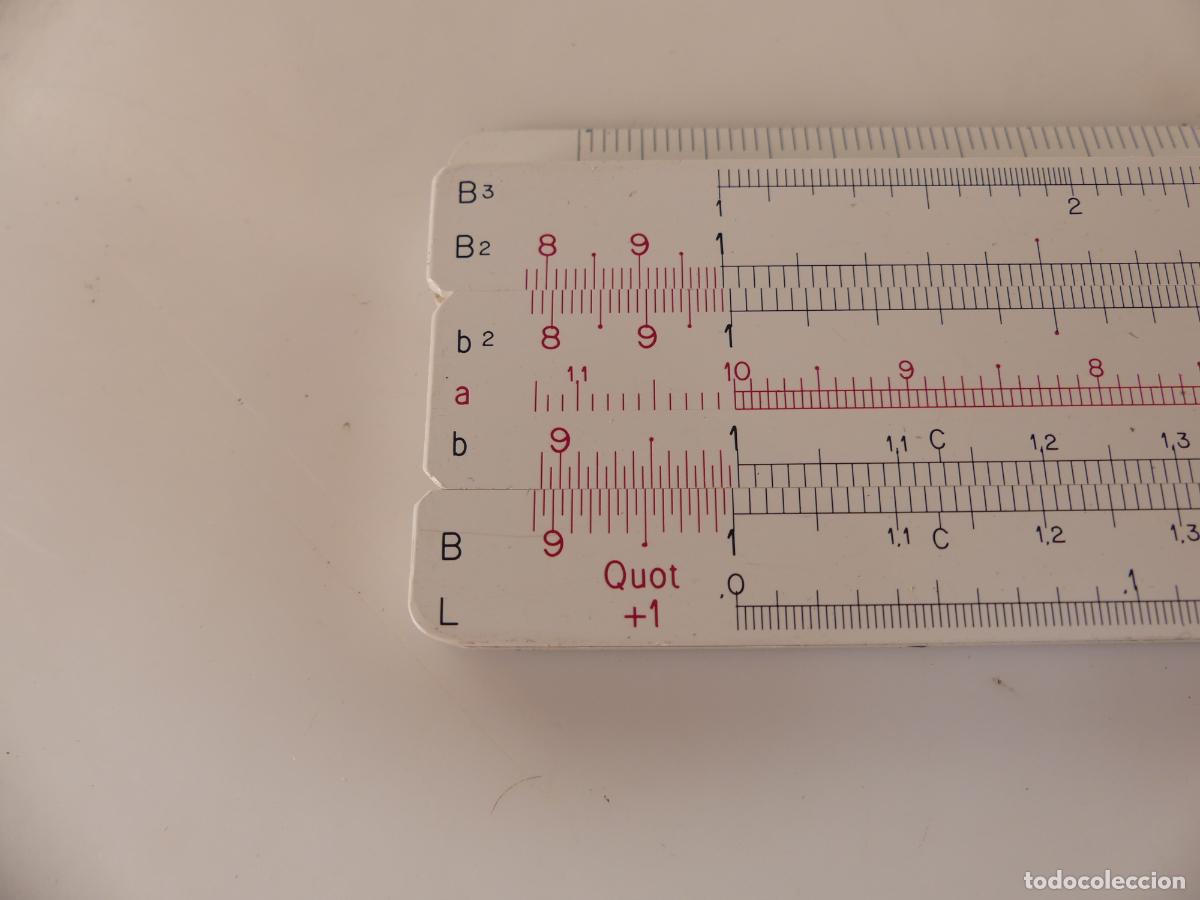 Antig&uuml;edades: REGLA DE CALCULO MARCA RAPHOPLEX CON FUNDA - Foto 5