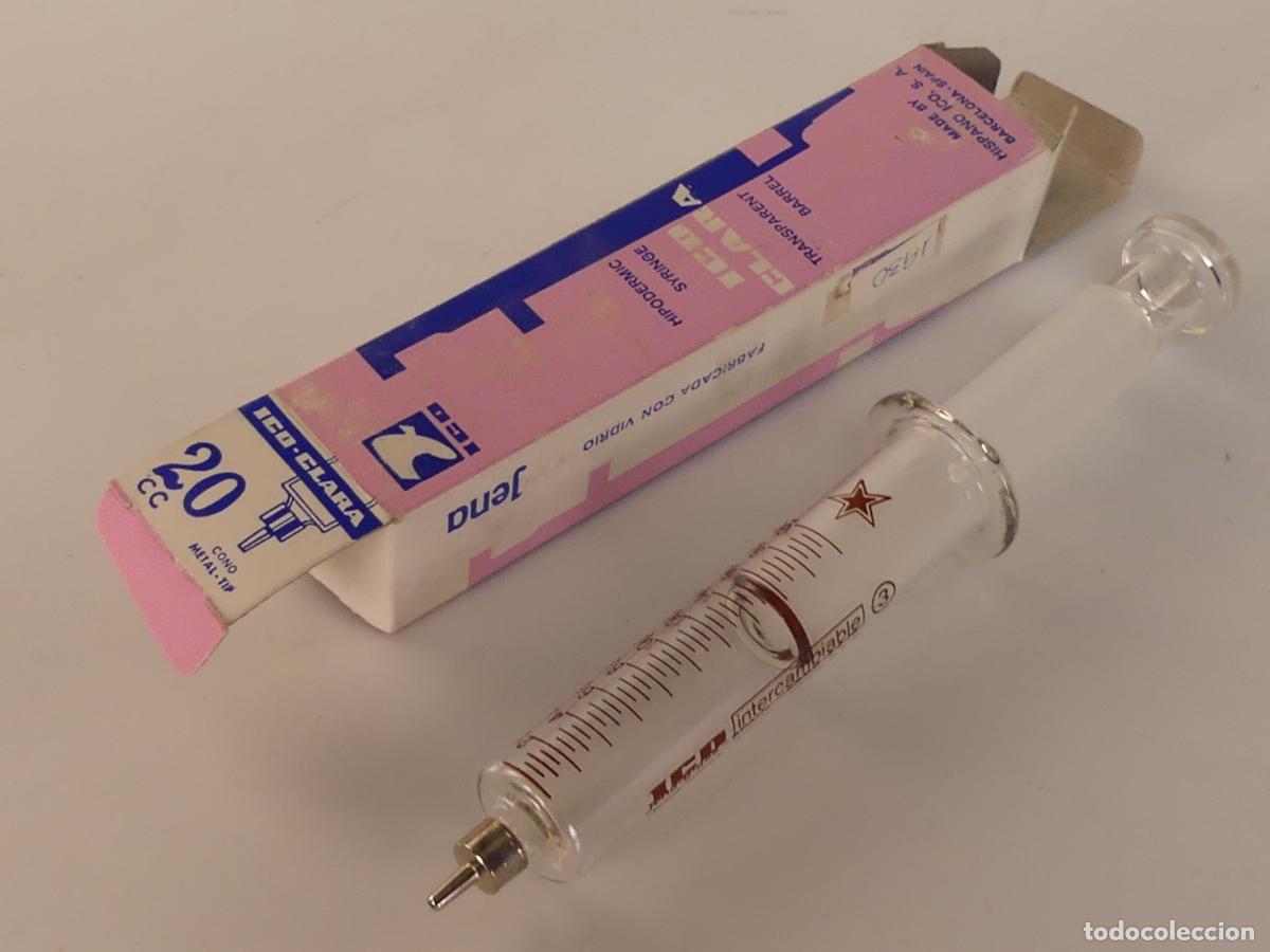 Oggetti Antichi: JERINGUILLA ICO DE 20 CC CON CAJA