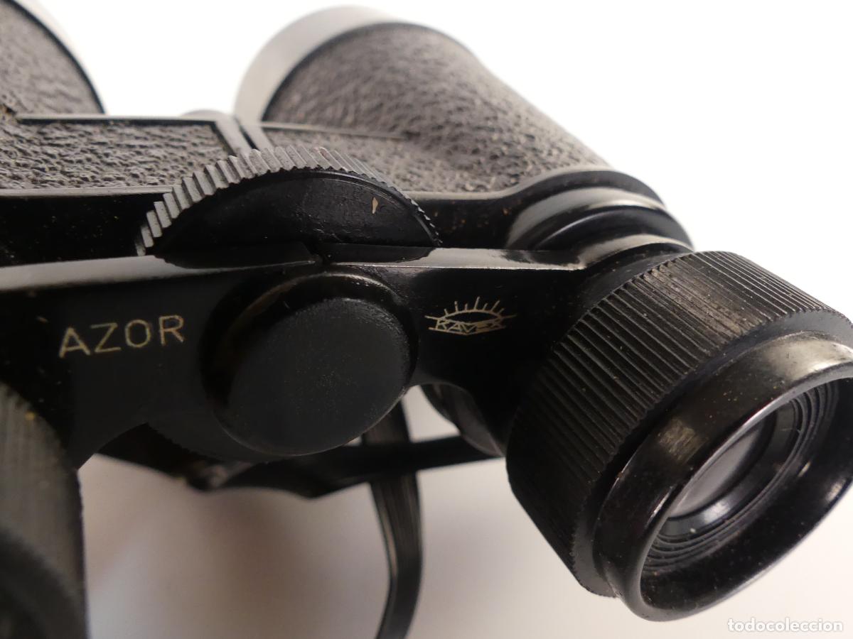 Antig&uuml;edades: PRISMATICOS BINOCULARES MARCA AZOR CON FUNDA - Foto 5