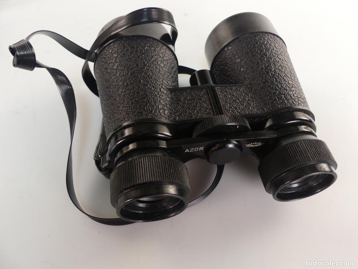Antig&uuml;edades: PRISMATICOS BINOCULARES MARCA AZOR CON FUNDA - Foto 6