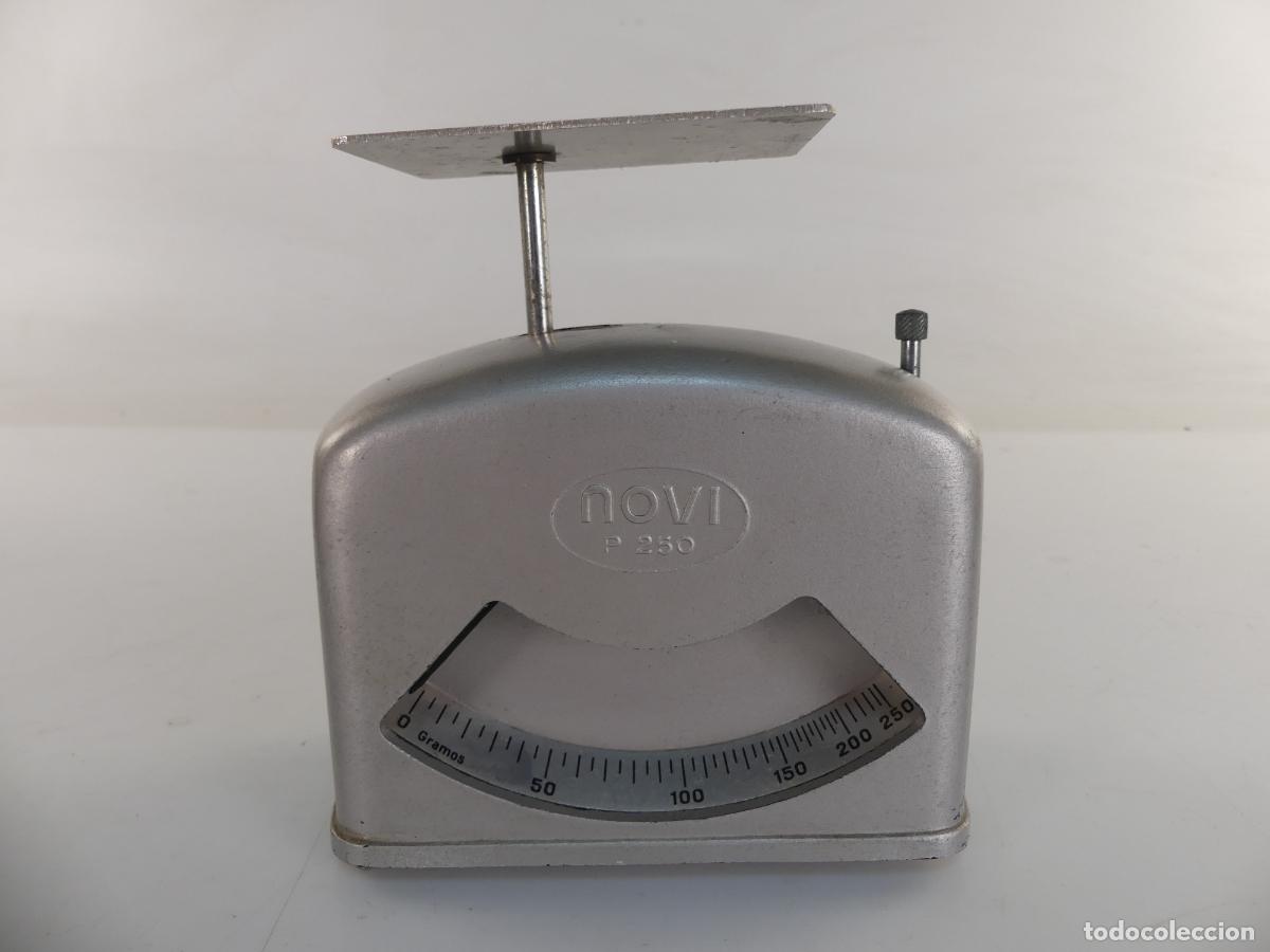 Antiguidades: vintage bascula o pesacartas marca novi 250 gramos