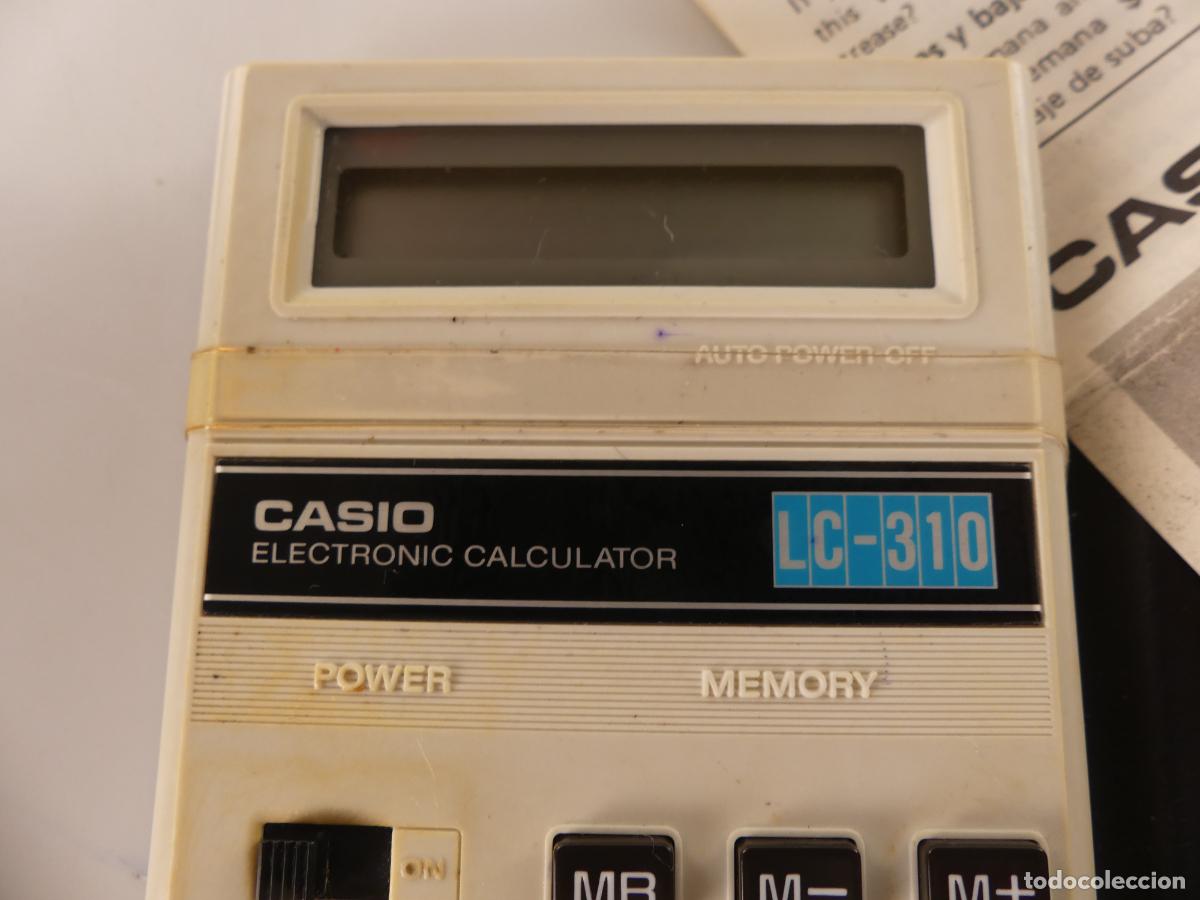 Antig&uuml;edades: CALCULADORA MARCA CASIO MODELO LC-310 - Foto 5