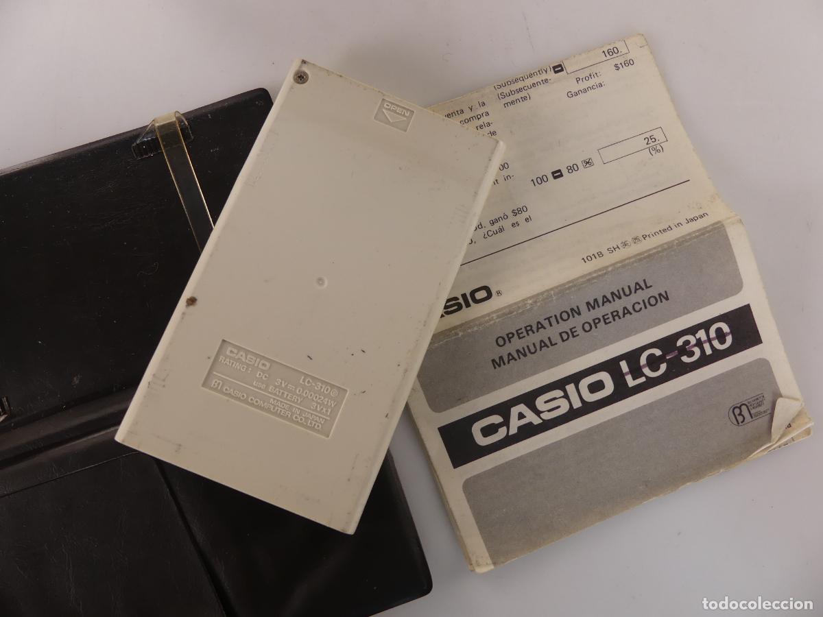 Antig&uuml;edades: CALCULADORA MARCA CASIO MODELO LC-310 - Foto 6