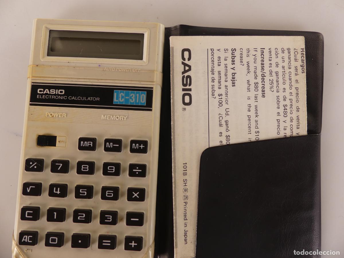Antig&uuml;edades: CALCULADORA MARCA CASIO MODELO LC-310